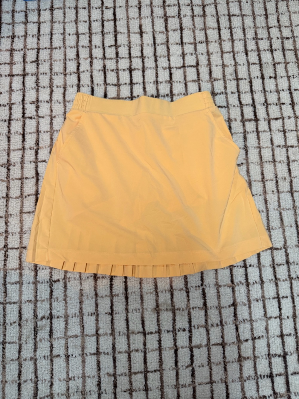 Calia Peach Pleated Active Skirt